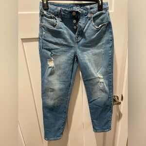 Girls- old navy, size 12, high rise jeans. Like new.